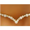 Image 1 : 14.10 CTW Natural Diamond 14K Solid Yellow Gold Necklace