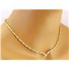Image 3 : 14.10 CTW Natural Diamond 14K Solid Yellow Gold Necklace