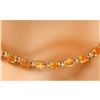 Image 3 : 41.25 CTW Natural Citrine 14K Solid Yellow Gold Diamond Necklace