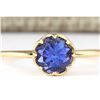 Image 1 : 1.35 CTW Natural Tanzanite Ring In 14k Yellow Gold