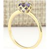 Image 3 : 1.35 CTW Natural Tanzanite Ring In 14k Yellow Gold