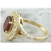 Image 6 : 2.43 CTW Tourmaline 14K yellow Gold Diamond Ring
