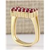 Image 3 : 2.69 CTW Natural Ruby Ring In 18K Yellow Gold