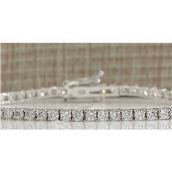 3.85 CTW Natural Diamond Bracelet In 14K Solid White Gold