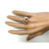 Image 4 : 10.28 CTW Natural Morganite And Diamond Ring In 14k Solid Yellow Gold