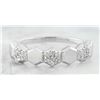 Image 1 : 0.10 CTW Diamond 18K White Gold Ring