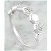 Image 3 : 0.10 CTW Diamond 18K White Gold Ring