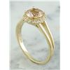 Image 4 : 1.24 CTW Morganite 18K Yellow Gold Diamond Ring