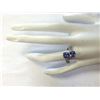 Image 4 : 3.33 CTW Natural Blue Tanzanite And Diamond Ring In 18K Solid White Gold