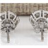 Image 2 : 2.02CTW Natural Diamond Earrings 14K Solid White Gold
