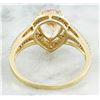 Image 4 : 2.32 CTW Morganite 18K Yellow Gold Diamond Ring