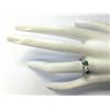 Image 4 : 1.00 CTW Natural Colombian Emerald And Diamond Ring 18K Solid White Gold