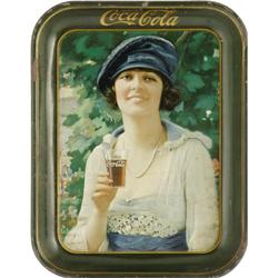Autumn Girl Coca-Cola Tray. 