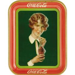 Bob-Haired Girl 1928 Coca-Cola Tray 