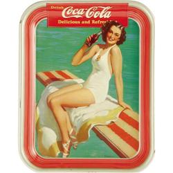 1939 Coca-Cola Serving Tray Girl on Spring Board 