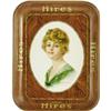Haskell Coffin Hires Girl Advertising Tray 