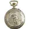 Fisherman Engraved Large Pocket Watch 