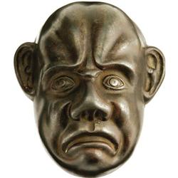 Frowning Face Cast Iron Wall Bank 