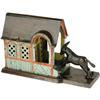 Mule Entering Barn Cast Iron Mechanical Bank 