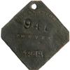 1848 Charleston PORTER Slave Hire Badge #941 