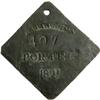 1841 Charleston PORTER Slave Hire Badge #407 