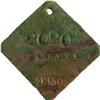 1850 Charleston SERVANT Slave Hire Badge #2020 