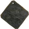 1845 Charleston SERVANT Slave Hire Badge #1344 