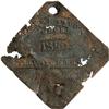 1850 Charleston Neck FRUITERER Slave Hire Badge 