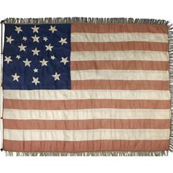 Unique 21 Star Silk American National Flag 