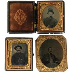 Cased Images Men in Soldier's Coats 