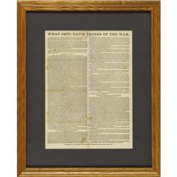 The Rebel Cause Is Tottering... 1864 Broadside 