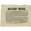 Unrecorded 1846 Mexican War Recruiting Broadside 