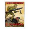 Go Over The Top with the U.S. Marines. 21" x 28" 