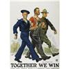 Together We Win. 29" x 39", Artist: Flagg. 