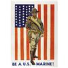 Be A U.S. Marine. 39.5" x 27.5" Artist: Flagg. 