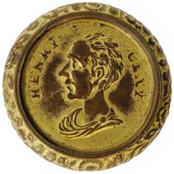 1844 Henry Clay Hollow Brass Shell Medalist. 