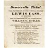 Image 1 : Very Rare 1848 Democratic Ballot 