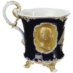 Stunning Early Franklin-Washington Meissen Cup 