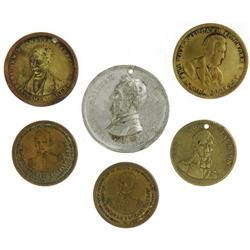 13 - 19th Century Political Medalets. 