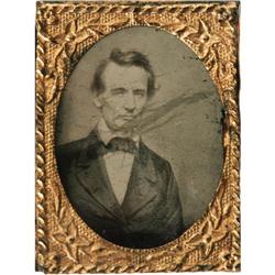 Gem-Size Lincoln Ferrotype, with Beardless Look 