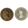 Pair of 1860 Abraham Lincoln "Rail Fence" Medals 