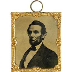 Virtually Pristine Abraham Lincoln Tintype. 