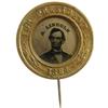 Image 1 : 1864-Dated Abraham Lincoln Pinback Ferrotype. 