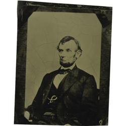 1/4th Plate Abraham Lincoln Tintype 