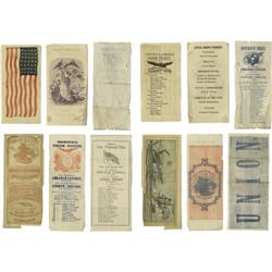 Six Abraham Lincoln Election Tickets 