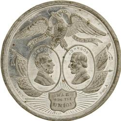 1864 Abraham Lincoln "War For The Union" Jugate. 