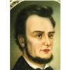 Image 2 : Outstanding Lincoln Portrait Miniature on Ivory. 