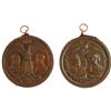 Image 1 : Matching Blaine and Cleveland Wooden Medals 