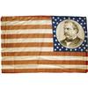 Image 1 : 1884 Grover Cleveland Cotton Cloth Campaign Flag 