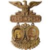 Image 1 : 1892 Cleveland and Stevenson Jugate Photo Badge 